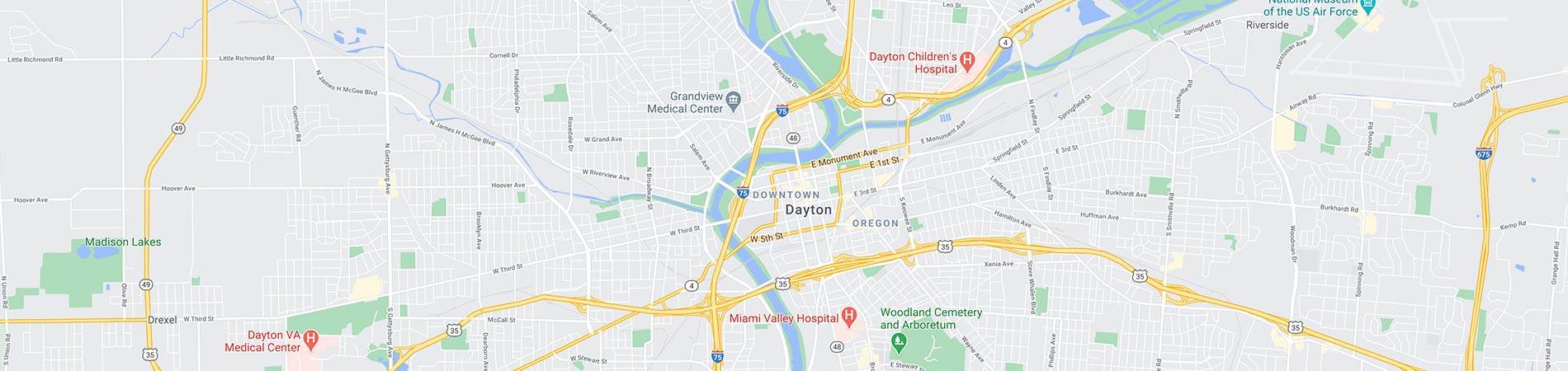 Wiers Service Map Dayton OH 