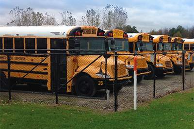 Pymouth school bus repair
